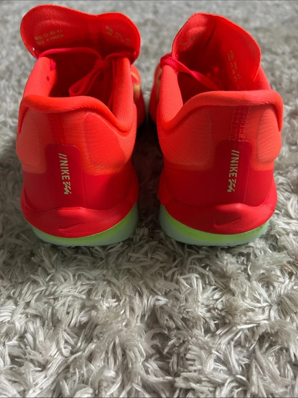 Nike Women’s Running Sneakers in Bright Orange with Neon Green Accents